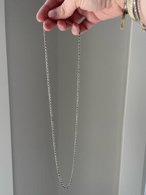 Sterling Silver Rope Chain Necklace - Sleek Silver Women’s Jewelry